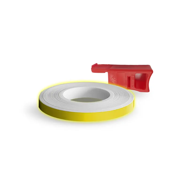 Bandas de Rueda para circulares motorcycle recflectte Amarillo 5 mm x 6 MT con aplicador - 1