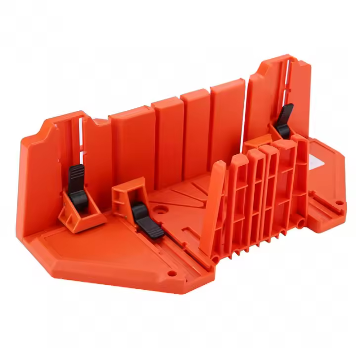 Caja De Mitre De Plástico Con Abrazadera Tijera De Madera 14 Pulgadas Herramienta De Carpintería Y Jardín Herramienta Manual - 1