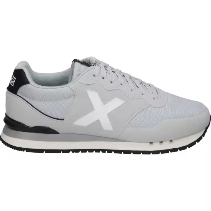 MUNICH | Zapatilla Munich Dash para Hombre – Deportiva en Color Gris con Detalles en Blanco y Negro – Sneakers con Cordones – Estilo Casual – Versátiles – Combinables – Modelo 4150250 - 1