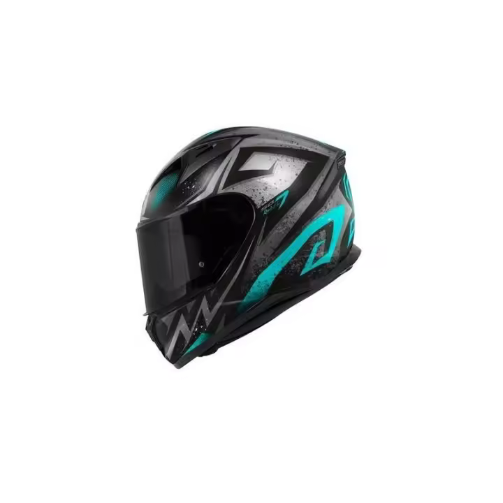 casco moto inttegral givi 50.7 REBEL  negro mate azul - 1