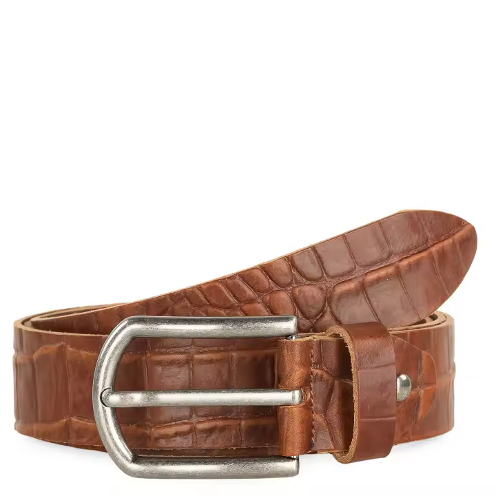 Cinturon Hombre - Cinturones Hombre De Piel Genuina Con Hebillas Cinturon De Metal - Cinturón Hombre Ideal Para El Uso Diario - Elegantes Cinturones Hombre Cuero Marca JASLEN 501102 - 1