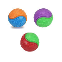 Juguete Interactivo Para Perros Bola De Goma Resistente Mordedor Squeaky Bola De Alta Rebound Para Jugar Con Perros Tamaño Para Pupusas - details 1
