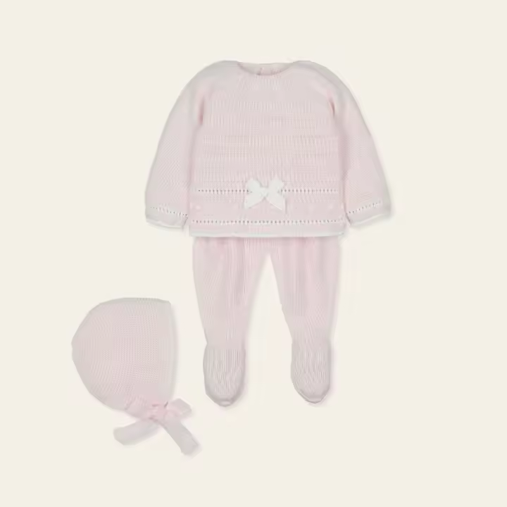 Traje 3P Canesú capota combinado QUERER MAC ILUSION M9418 Conjuntos con Polaina Mac Ilusion 0 - 3 Meses Bebe niña REBAJAS/ Outlet Otoño-Invierno Outlet Invierno Prematuros Ropa Recién Nacido TALLAS OUTLET INVIERNO NIÑA Otoño 24 - 1