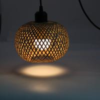 Modernandelier De Bambú Y Rot De Trenzado a Mano Para Sala De Estar Y Restaurante Estilo Asiático Lumina De 3-5m² Fuente De Luz LED - details 0
