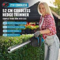 Cortasetos eléctrico de 2500W sin escobillas , cortacésped de 15000 RPM, podadora de setos para paisajismo de jardín, herramienta para batería de 18V-21V - details 1