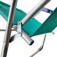 Maxia Market - Silla Playa Plegable Aluminio con Reposabrazos y Topes Antivuelco Silla Palaya Camping ligera Facil Transportar - details 5