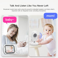 Monitor De Bebé Inalámbrico De 3.5 Pulgadas Con Visión Nocturna Y Monitoreo De Temperatura Cámara De Seguridad 2-Way Audio Para Niñera - details 8