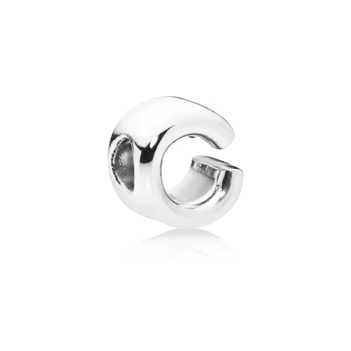 Charm Pandora Letra C 797457 Plata de Primera Ley - 1