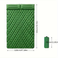Nueva Manta De Acampar Inflable Doble 2025 Con Almohada Integrada Para Viajes Y Senderismo Matrícula De Camping Con Bomba De Almohada Incorporada - details 2