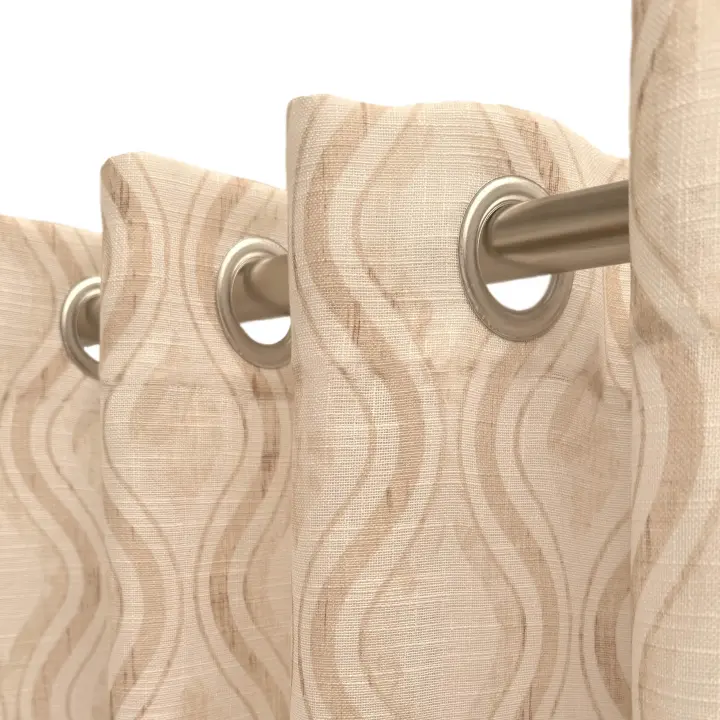 Cortinas Cuba Beige Calidad y diseño para tu hogar. Fabricado por T S S Decoración . Estas cortinas, confeccionadas ollados metálicos, son la elección perfecta para quienes buscan cortinas para su salón o dormitorio. Producto fabricado en España - 1