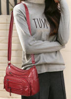 Bolso De Hombro Para Mujer De Lujo En Cuero Suave Diseñador Bolso Cruzado De Calidad Sac a Main Estilo Versátil Tote Solid PU Con Cierre De Cremallera - details 4