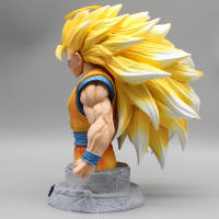Figura De Acción Dragon Ball 20cm Gk Goku Semi-Cabeza Super Saiyan Modelo Hecho a Mano Estatua De Colección Decoración Juguete Regalo - details 4