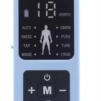 Masajeador de meridianos digital de pulso electrónico de doble orificio con pantalla a color para el hogar, instrumento de fisioterapia de baja frecuencia - 1