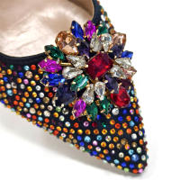 Sandalias De Fiesta Verdes Con Zapatos De Tacón Alto Y Bolso De Venus Chan Estilo INS Punta Redonda Brillante Elegantes Para Mujer - details 59
