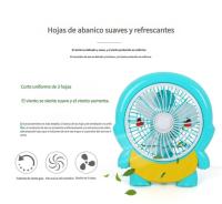 Ventilador eléctrico de dibujos animados para dormitorio de estudiantes, oficina, ventilador de escritorio silencioso, mini ventilador portátil pequeño para el hogar - details 5