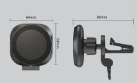 Soporte De Teléfono Móvil Para Coche Con Cargador Inalámbrico 100W Y Imán Compatible Con iPhone 14 13 pro Max Soporte De Ventilador Aire Para Carga Rápida - details 22