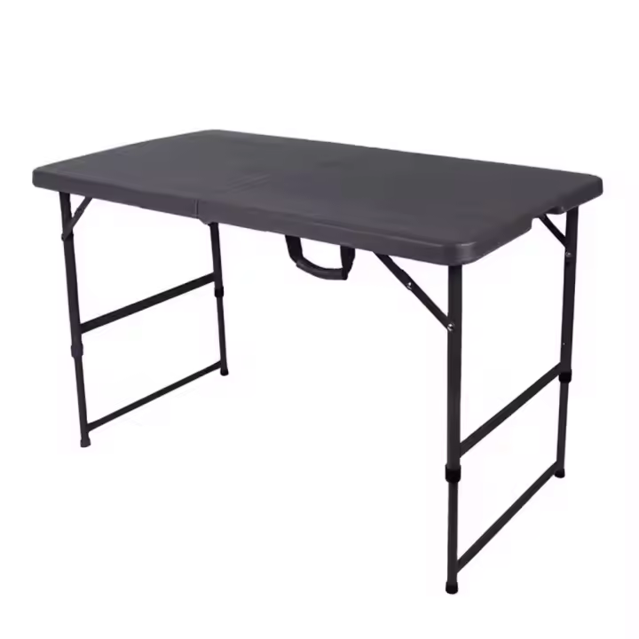 Mesa Plegable Portatil Rectangular Plástico Exterior e Interior Mueble de Camping  Mesa de campamento - 1