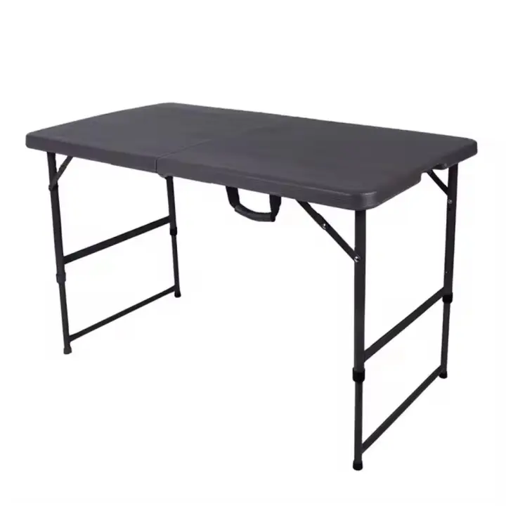 Mesa Plegable Portatil Rectangular Plástico Exterior e Interior Mueble de Camping  Mesa de campamento - 1