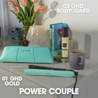 Plancha de Pelo GHD Gold Azul Turquesa Profesional con Placas Flotantes de 26mm - Temperatura Óptima de 185ºC para Alisar, Rizar y Crear Ondas - details 0