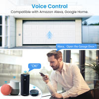 Controlador De Puerta De Garaje Inteligente LoraTap Tuya Compatible Con Google Assistant Y Alexa Sensor De Seguridad Inalámbrico - details 1