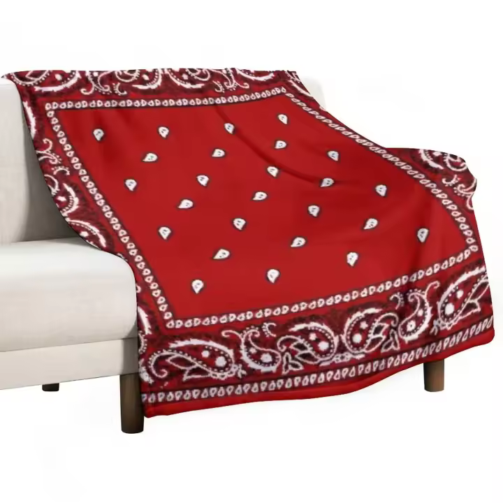 Manta De Tela De Coral Roja Suave Y Fluffy Para Sofá Y Cama Estilo Clásico Antipelusa Portátil Para Todas Las Estaciones - 1