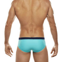 Bragas De Natación Para Hombre UXH Low Waist Sexy Swimwear Monochrome Patchwork Poliamida Y Poliéster Con Elástico Para Surf Y Playa - details 9