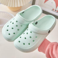 Sandalias De Verano Para Mujer Estilo Coreano Color Sólido Diseño Sencillo Antideslizantes Con Tacón Plano Y Suela Gruesa Transpirables Abiertas Al Tobillo - details 10