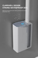 Cepillo De Inodoro Desechable Y Antibacteriano Montado En La Pared Con Limpiador Integrado Y Cabeza De Repuesto Para Uso Doméstico Hygienico Y Limpio - details 3