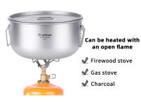 Tiartisan Olla De Sopa De Titanio 2.1L Con Manija Plegable Gran Capacidad Para Camping Al Lightweight Con Tapa - details 9