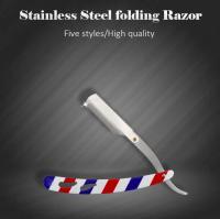 Soporte Para Afeitadora Retro Para Hombres Herramienta De Corte De Cabello Acero Inoxidable Mango Cuchillo Recto Barber Razor Holder - details 0