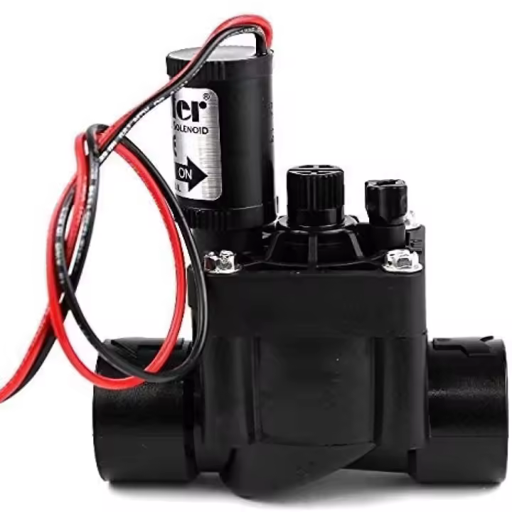 ElectroValvula PGV-101 9V 1" Hunter con regulador de caudal Electroválvula de riego Hunter modelo PGV-101. Rosca 1" hembra. Utilizada en instalaciones de riego con programador eléctrico. Presión de trabajo: 1,0 a 10,3 bares. Incluye regulador de caudal. - 1