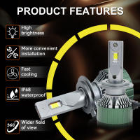 Faros LED H4 H7 H11 M9pro Para Volkswagen Jetta 1997-2019 Lámpara De Niebla Automática Turbo 6000K CANbus Sin Errores Instalación Directa - details 3
