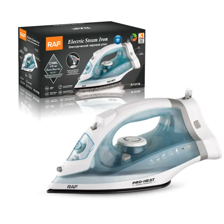 Plancha de vapor inalámbrica RAF de mano con pulverizador ajustable y multifunción R.1211 - 1