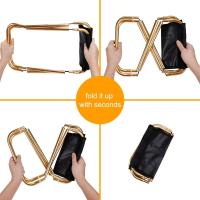 Taburete plegable para acampar, color negro, 24,5x22,5x27 cm Mini Taburete para acampar - details 3