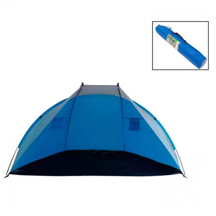 Tienda de Playa plegable, tienda de campaña, Tienda de privacidad al Aire Libre, capacidad de 2/3 personas, Ligera, portatil, Protección solar, ultraligera, montaje rápido, camping, 240x120x120 cm para Familia Portátil Ligero Equipo Esencial with Bolsa - 1