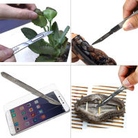 20pcs Hojas De Afilado De Acero De Carbono 11# 23# Para Scalpel Cuchillo Metálico Grueso Con Mango Antideslizante Para Cirugía Y Reparación PCB Herramienta De Corte DIY - details 0