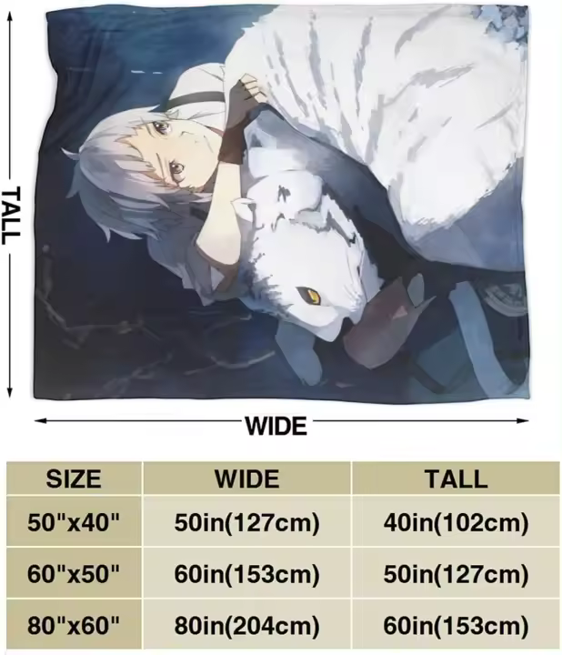 Manta de Lanzar Acolchada Reversible Cozy para Picnic en Playa y Casa Lavable Microfibra Nakajima Atsushi RV de Bungou Stray Dogs Tamaño Ajustable Color Sólido - 1