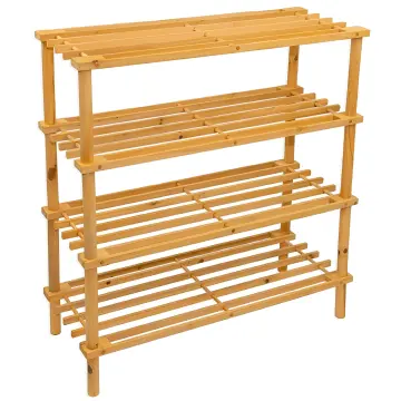 Zapatero WellHOME RATTAN - Organizador Marrón De Polipropileno, Apilable Y Fácil De Montar