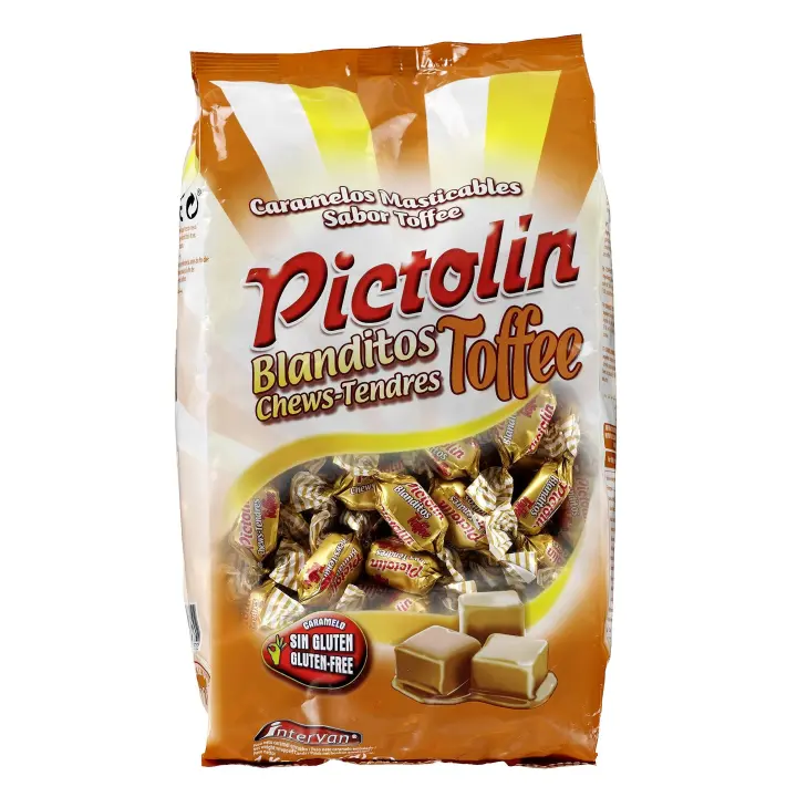 PICTOLIN BLANDITO TOFFEE - Caramelo Masticable Sabor a Nata - BOLSA 1KG - 1