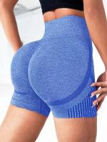 Shorts De Yoga Para Mujer Talla M-L Cintura Alta Shorts De Gimnasio Levantamiento De Glúteos Running Sportswear Polyester Spandex - details 23