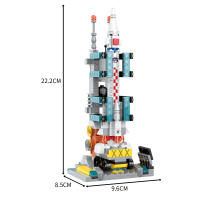 COGO DIY Bloques De Construcción Espacial Para Rocket Kit De Centro De Lanzamiento De 379 Piezas Juguetes Para Niños En Navidad - details 7