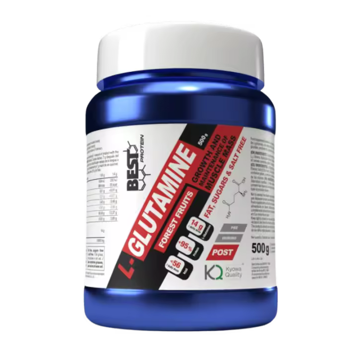 Suplemento L-Glutamina 500gr - Favorece Crecimiento Muscular - Best Protein - 1
