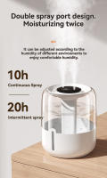 Humidificador USB De Gran Capacidad 4L Doble Nebulización Silencioso Con Luz De Noche 3 Modos Ideal Para Casa/office/dormitorio - details 6