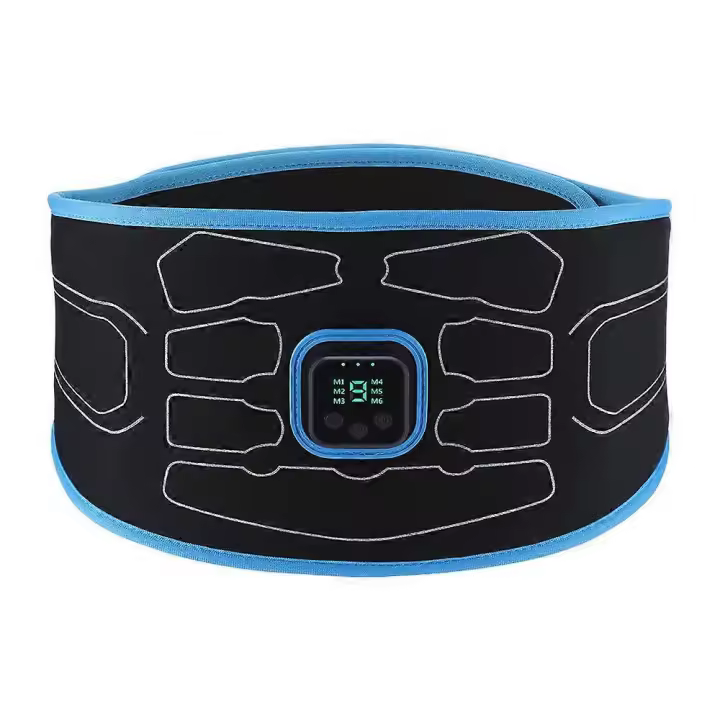 Smart EMS Abdominal Trainer Muscle Stimulator Toner Fitness Vibration Waist Belt Body Slimming Belt Electric Weight Loss Unisex - 1