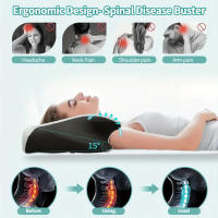 Almohada ortopédica de espuma viscoelástica para el cuello, cojín cómodo de rebote lento para dormir con forma de mariposa - details 5