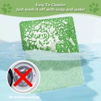 Pataca De Grama Artificial Para Perros Grande Tapete De Inodoros Portátil Para Entrenamiento De Mascotas Material Fibra Lavable Al Agua Ideal Para Exteriores - details 57