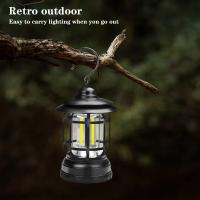 Lanterna De Camping LED Con 2 Modos De Iluminación COB Recargable Para Senderismo Emergencias Apagones Uso Interior Y Exterior - details 0