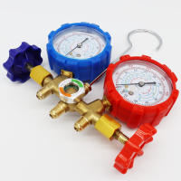 Juego De Medidores De Manifold R410A R22 R134a R404A Para Refrigeración HVAC Con Tubos Y Adaptadores De Conexión Ajustable Para Servicio De Recarga - details 5