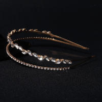 Nova Diadema De Cabello Con Rhinestone Dorado Para Fiesta De Cumpleaños Maquillaje Boda Accesorios Para Cabello Para Mujeres Regalo - details 5