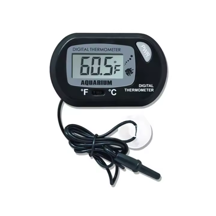 Termómetro Para Acuario Electrónico Digital Impermeable Para Pecera Reptiles Tortugas Con Ventosa Para Medir La Temperatura Del Agua - 1